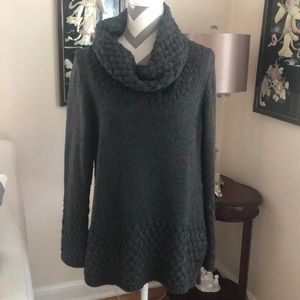 🎉Gray Wool Cowl Neck Sweater